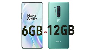 Oneplus 8 6GB vs Oneplus 12GB Speed & Ram Comparison