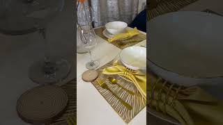 Dinner table setup / how to decorate your dinner table