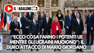 “Ecco cosa fanno i potenti Ue mentre gli ucraini muoiono”: il duro attacco di Mario Giordano