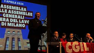 Estratto dell’intervento di Maurizio Landini all’assemblea delle assemblee generali Cgil Milano