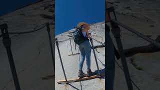 Hiking The Cables Half Dome #halfdome #thecables #yosemite #yosemitenationalpark