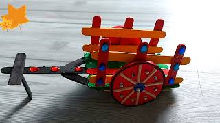 How to Make Bullock Cart | बैलगाड़ी कैसे बनाये@craftswalker858