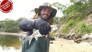 Pescaria de tainhas e paratys com Pescando com bife e Maguh pesca