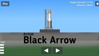 Black Arrow | British Satellite Launcher | Spaceflight Simulator | +Bp #sfs #rockets