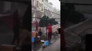 A powerful wind storm in Havana, Cuba 🇨🇺 (06.02.2024)