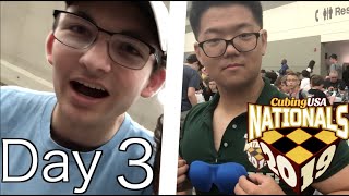 CubingUSA Nationals 2019 Competition VLOG! (Day 3)