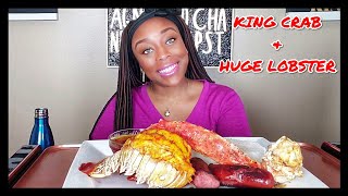 King Crab & Lobster Seafood Boil Mukbang