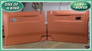 Wrapping door cards in faux leather. Land Rover Defender interior part 3. Auto upholstery