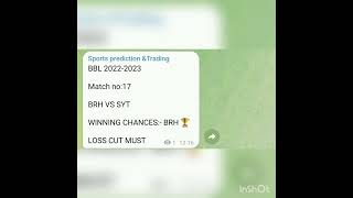 BBL 2022-2023 17th Match prediction