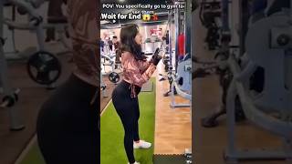 Wait for end💪 Girl reaction #viral #shorts #ytshort #gymmotivation #fitness #gymshorts