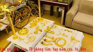 Thiết bị phòng tắm mạ vàng 24k-thiết bị vệ sinh mạ vàng