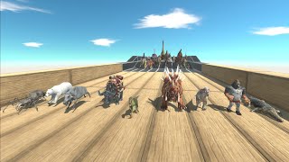 Race to eat THE TEAM OF 9 RANDOM UNITS  - Animal Revolt Battle Simulator ARBS