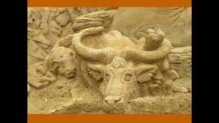 Скульптуры на песке / Sculptures from sand