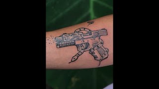 GUN N SNAKE TATTOO