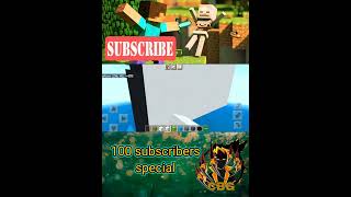 100 Subs❤❤ special// I build my Statue in Minecraft Pocket Edition// #minecraft #shorts