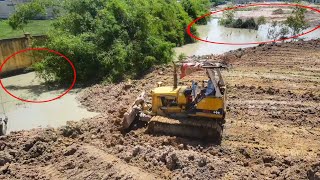 Best Action Amazing Mighty Bulldozer D20P Push Soil Clearing Water To Building Factory GasProduction