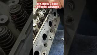 How to remove valve springs for LS Cam upgrade.  #shorts