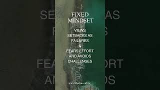 Growth mindset vs fixed minsset