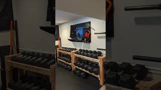 Turn your garage into a gym like this reddit user! #homegym #mancave #mancaveideas #garagegym