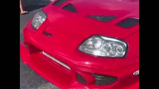 1500hp Supra sends it leaving Exotic car show