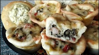 ЗАКУСОЧНЫЕ ватрушки и корзиночки с МЯСОМ