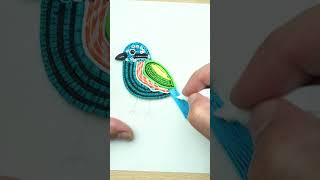 How to make Quilling Bird 🦜 #shorts