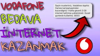 Vodafone Bedava İnternet Kazanmak (2 Kampanya)