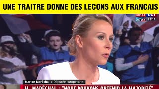 MARION MARECHAL LA TRAITRESSE N'AIMENT PAS LES DONNEURS DE LECONS, MAIS ELLE MEME EN DONNE ...