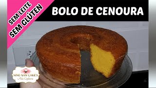 Bolo de Cenoura SEM GLÚTEN e SEM LEITE FÁCIL