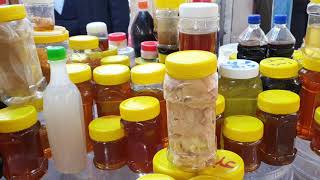 أنواع العسل الطبيعي في سليمانية A store that sells natural honey in Sulaymaniyah