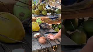 Coconut seed! It Burmese name is Taji Htwe. #travel #beautifuldestinations #beach #myanmar #nature