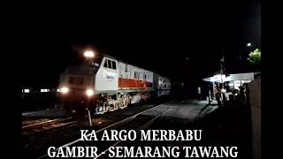 ketika ka kelas argo menggunakan loko sprinter dan perdana kereta makan rombakan khas by tg !!!