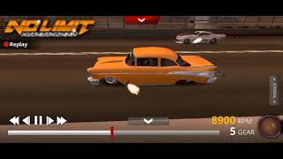 No limit drag racing 2.0 v2.0.7 Jeff Lutz Twin Turbo 1957 Chevy Bel air on 35 tyre @5.566 et