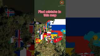 Find mistake in this map🗺️ #geography #flag #countries #viral #fypシ #shorts