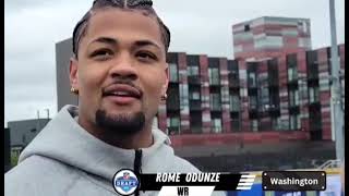 Rome Odunze pre-draft Interview