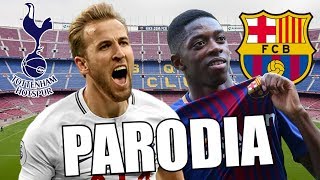 Canción Tottenham vs Barcelona 1-1 (Parodia A Solas Remix)