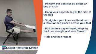 Seated Hamstring   Calf Stretch