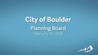 2-20-24 Planning Board Meeting