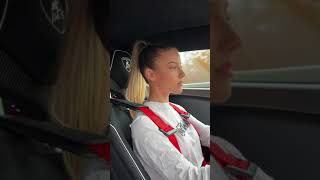 Blonde Girl vs Lamborghini #shorts