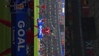 Christiano Ronaldo's Hat trick Goal In UEFA Euro 2024 🔥🔥 #shorts #cristianoronaldo #fc24mobile