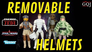 Vintage Kenner Star Wars 3 3/4” Action Figures with Removable Helmets