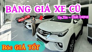 Cập nhật bảng giá xe cũ mới nhất , xê 5 chỗ gầm cao 7 chỗ gầm cao giá rẻ