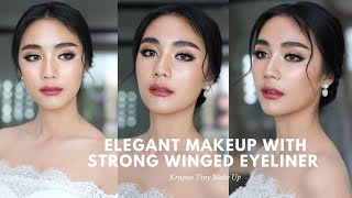 Elegant Makeup with Strong Winged Eyeliner /ครูเปา TINY MAKE UP