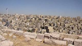 Call to prayer, real sound from the minarets of the city of Amman in Jordan