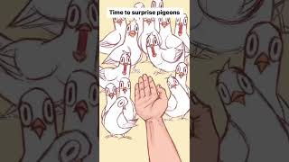 Time to surprise Pigeons #ytshorts #art #artist #artwork #visualart #shorts #pigeon #digitalart