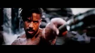 Black Panther vs Killmonger fighting scene - Movie Cube