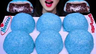 ASMR Hostess SNOBALLS 트윙키 호스티스 스노볼 : 미국 국민 과자 ホステススノーボール咀嚼音【モッパン】REAL EATING SOUNDS MUKBANG