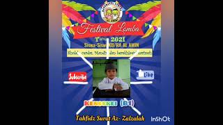 Festival Lomba |Online| 2021-
Lomba Tahfidz- Kensekei(B1)- KB/RA AL AMIN KRA