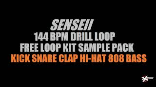 144 BPM Free UK Drill Senseii  Producer Loop Kick Snare Clap Hi-Hat Slide 808 Preset Pattern  Stem