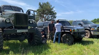 День рождение в стиле off-road, Газ 63 на кразовских, Газ Додж на камазовских, Jeep Rubicon